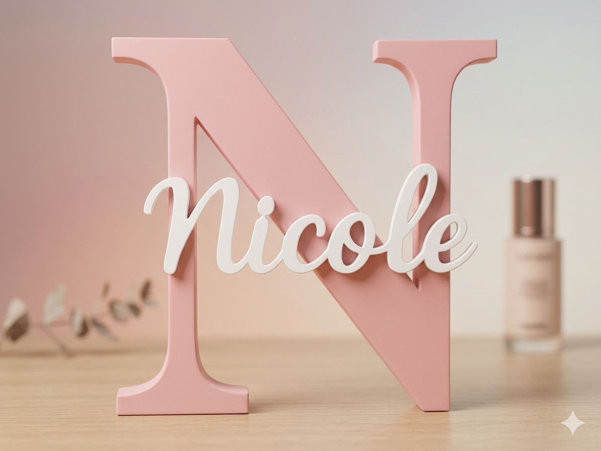 Letreiro Parametrico Personalizavel: Nome e Letra Exclusivos para Decorar