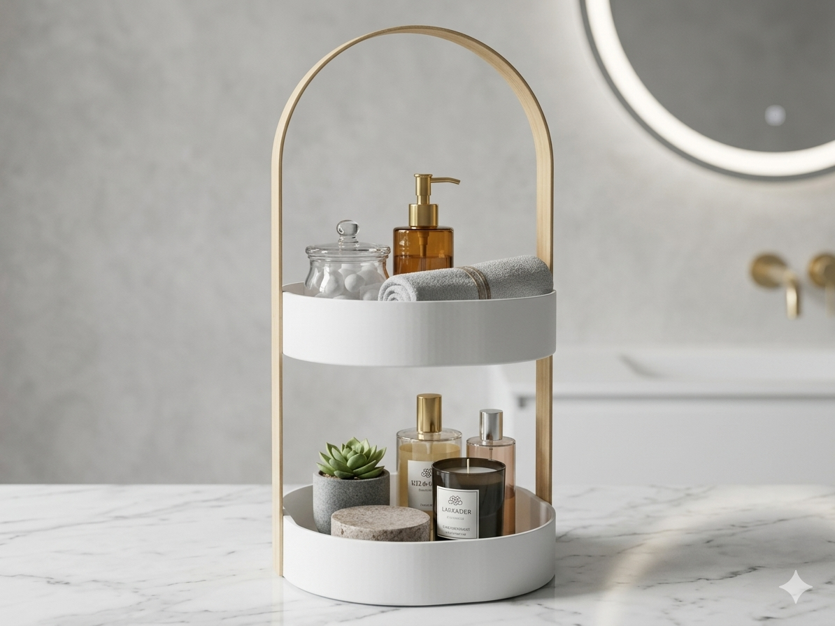 Organizador Multiuso para Maquiagem, Banheiro e Cozinha - Otimize Seu Espaço