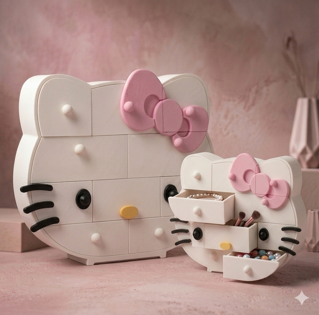 Gaveteiro Hello Kitty: Organizacao e Charme para Seu Espaco Tematico