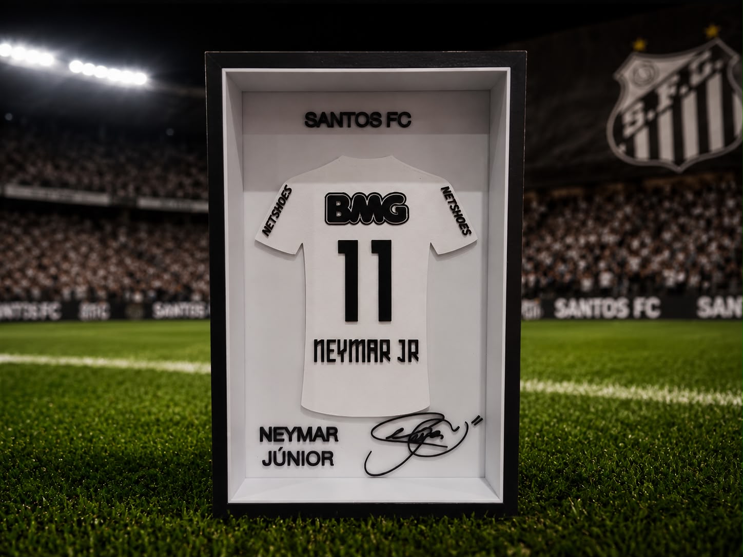Quadro Camisa do Neymar  Decorativo para...