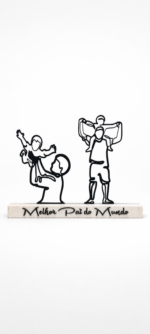 Moldura Decorativa 'Melhor Pai do Mundo'...